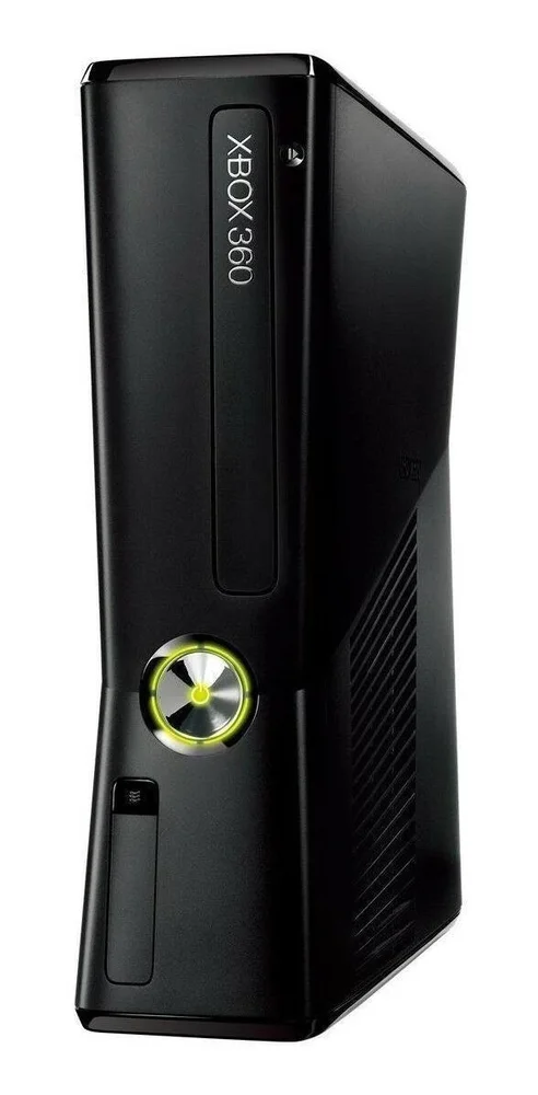 XBOX 360 Slim Standard Preto + 5 Jogos XBOX 360 Slim Standard Preto + 5 Jogos
