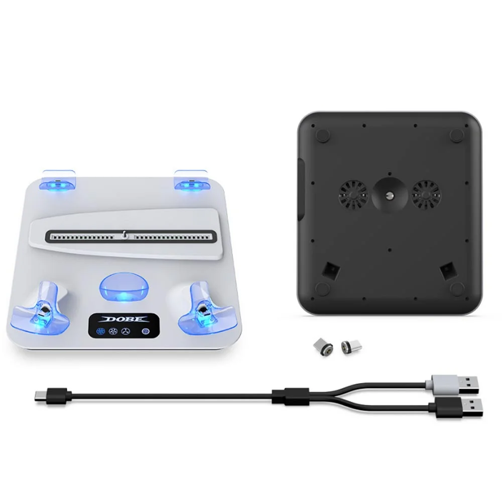 Base Cooler Ps5 Slim Suporte Carregamento 2 Controle E Vr2.