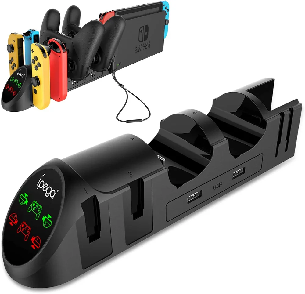 Dock Base Estação De Carregamento Para Nintendo Switch OLED 4 Controle Joy-con E 2 Pro Dock Base Estação De Carregamento Para Nintendo Switch OLED 4 Controle Joy-con E 2 Pro