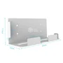 Suporte De Parede Em Aço Para Playstation 5 Ps5 Base Branco