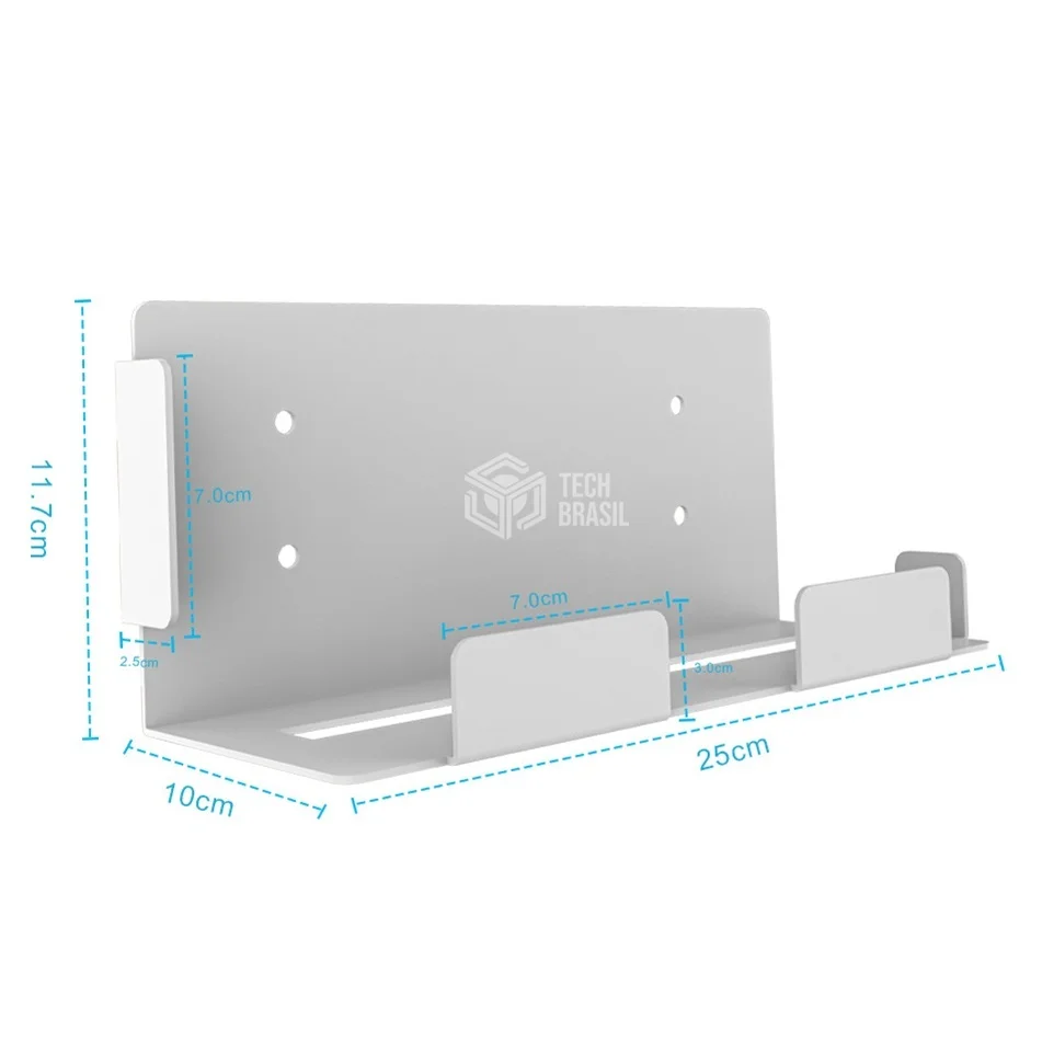 Suporte De Parede Em Aço Para Playstation 5 Ps5 Base Branco