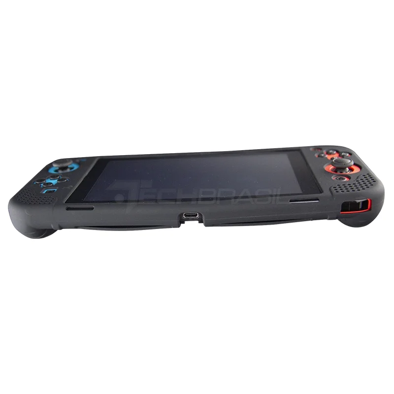 Capa Protetora Silicone Para Nintendo Switch OLED Preta
