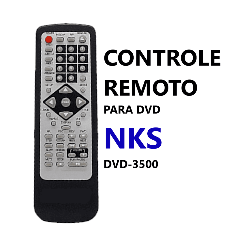 Controle Remoto Dvd Nks Dvd3500 -1173