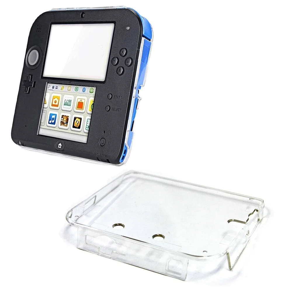 Capa Protetora Acrílico Para Nintendo 2ds Case Transparente Cristal Capa Protetora Acrílico Para Nintendo 2ds Case Transparente Cristal