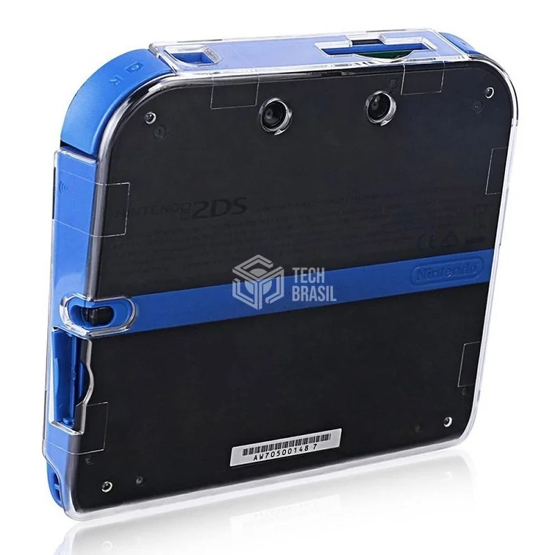 Capa Protetora Acrílico Para Nintendo 2ds Case Transparente Cristal Capa Protetora Acrílico Para Nintendo 2ds Case Transparente Cristal