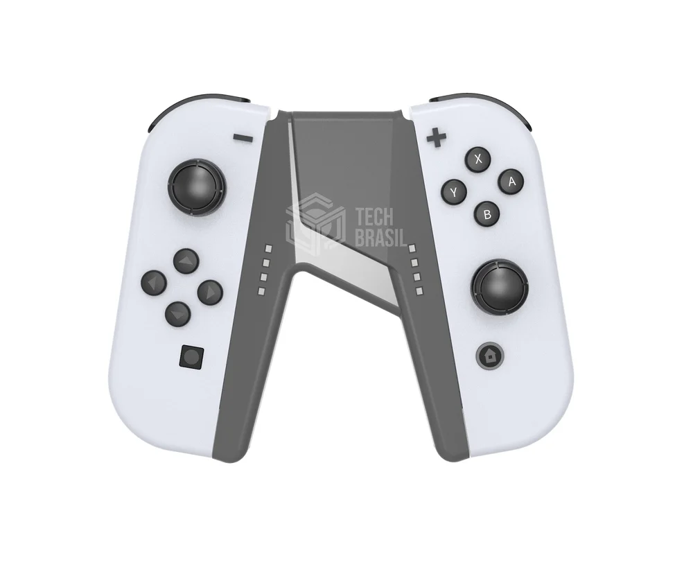 Grip Suporte Carregador Para Joy-con Nintendo Switch/oLED Preto Grip Suporte Carregador Para Joy-con Nintendo Switch/oLED Preto
