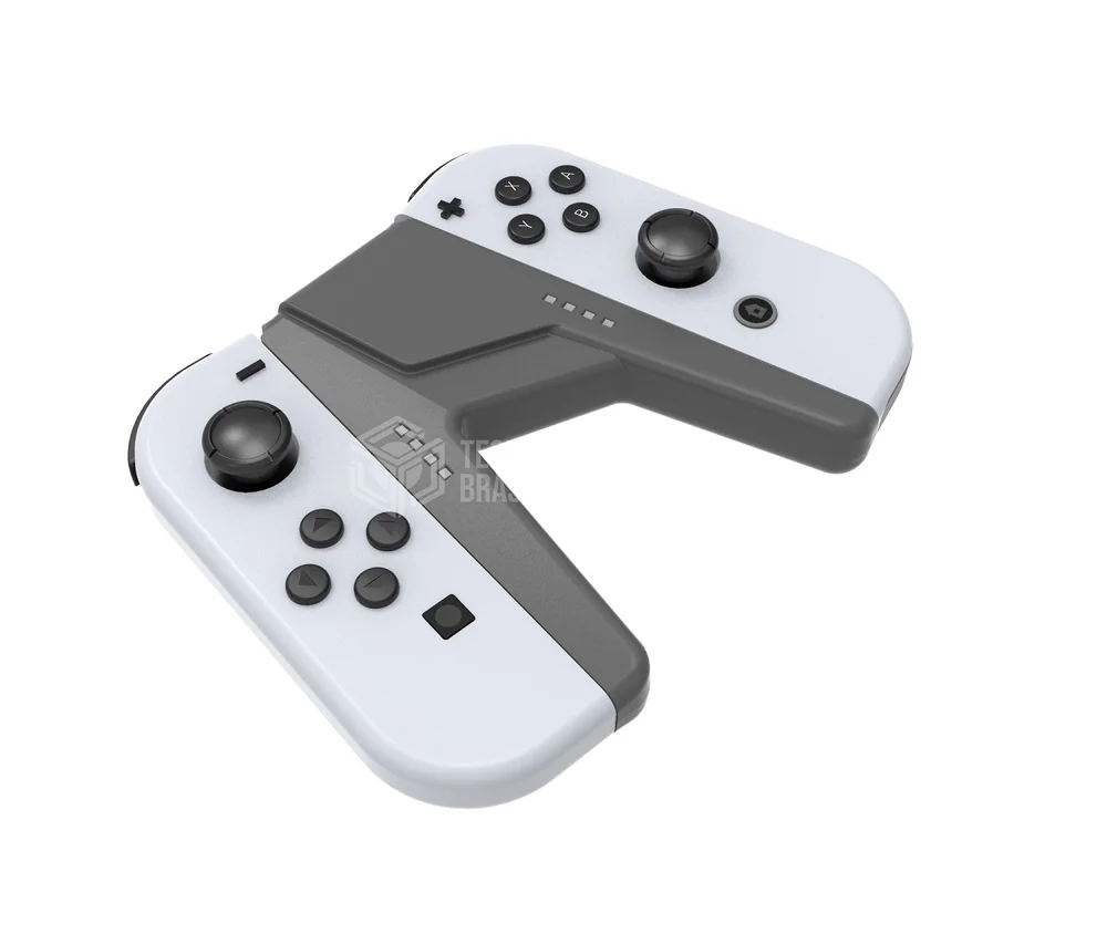 Grip Suporte Carregador Para Joy-con Nintendo Switch/oLED Preto Grip Suporte Carregador Para Joy-con Nintendo Switch/oLED Preto
