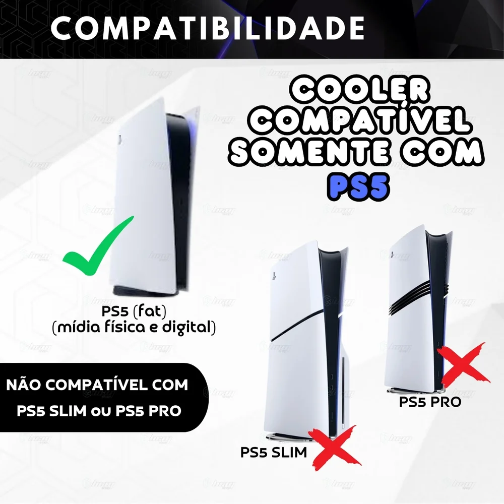 Cooler Fan Ventilador Resfriador P/console De Jogos Ps5 Cor:branco Cooler Fan Ventilador Resfriador P/console De Jogos Ps5 Cor:branco