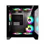 Gabinete Gamer Rise Mode Galaxy Glass M Mini, M-ATX, Lateral e Frontal em Vidro Temperado, Sem FANs, Preto - RM-GA-GGMN-FB