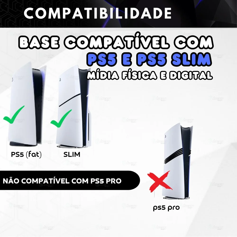 Cooler + Carregador Duplo + Slots Compatível Com Ps5 / Slim Cooler + Carregador Duplo + Slots Compatível Com Ps5 / Slim