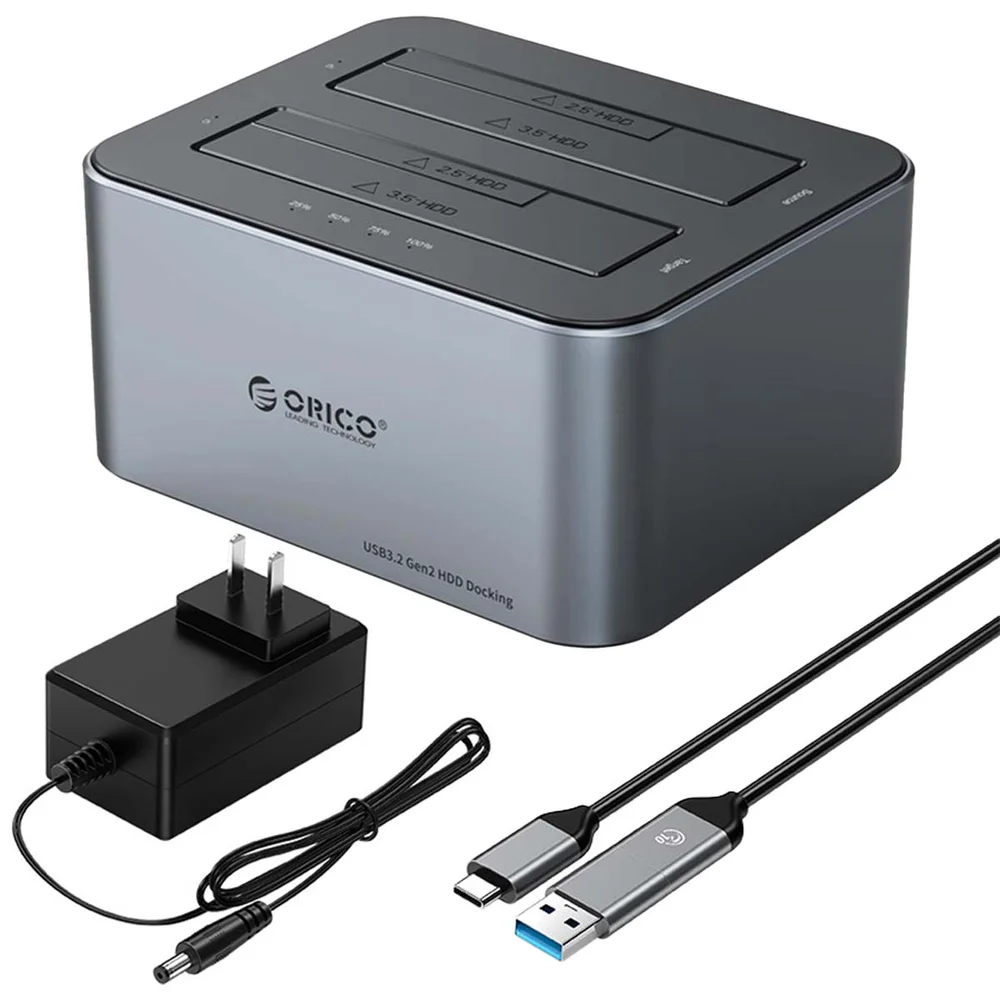 Dock Station Orico Sata 2,5 3,5 Clone Usb 3.2 Usb C 5gbps Dock Station Orico Sata 2,5 3,5 Clone Usb 3.2 Usb C 5gbps