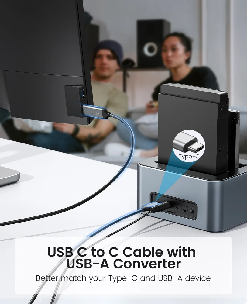 Dock Station Orico Sata 2,5 3,5 Clone Usb 3.2 Usb C 5gbps Dock Station Orico Sata 2,5 3,5 Clone Usb 3.2 Usb C 5gbps