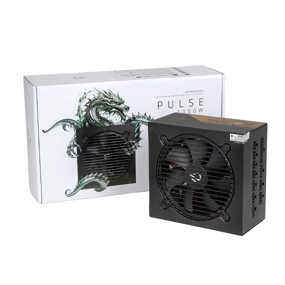 Fonte De Alimentação Duex Multi Pro 1000w Cybenetics Gold Pfc Ativo Full Modular - Dxfopro1000wg3