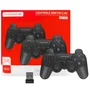 Kit 2 Controles Sem Fio 2.4G Wireless até 10m, Compatível Windows, Ergonômico para PC e Jogos Tomate MAY-004A