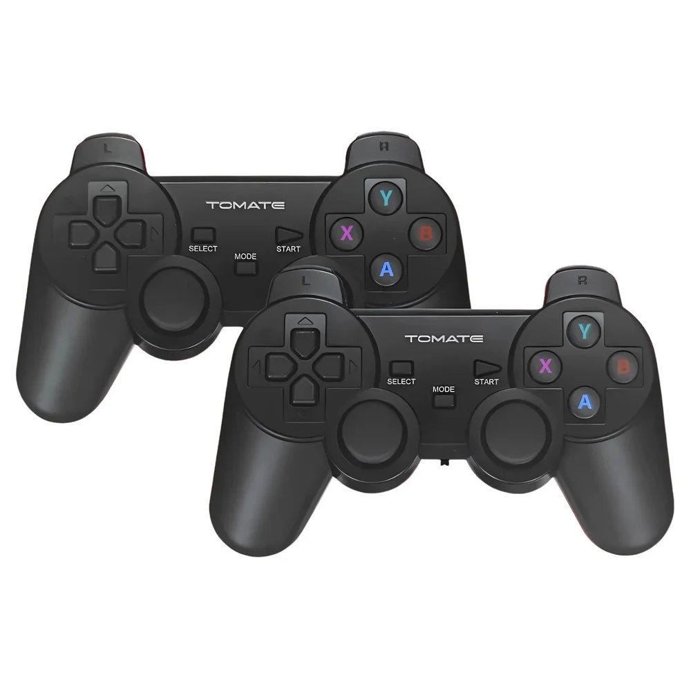 Kit 2 Controles Sem Fio 2.4G Wireless até 10m, Compatível Windows, Ergonômico para PC e Jogos Tomate MAY-004A Kit 2 Controles Sem Fio 2.4G Wireless até 10m, Compatível Windows, Ergonômico para PC e Jogos Tomate MAY-004A