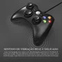 Joystick Com Fio Compatível XBOX 360 E PC Dupla Vibração