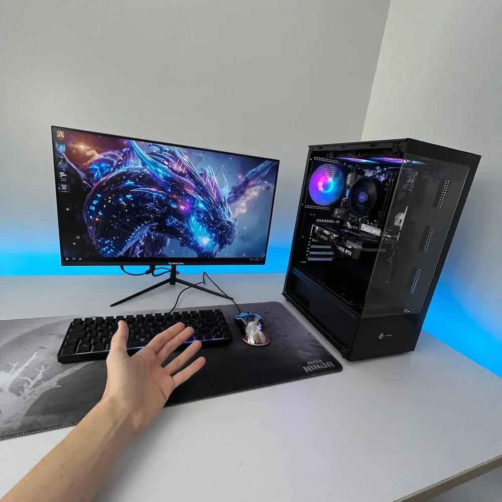 PC Gamer Ryzen 5 5600, RTX 4060, 16gb Ddr4, SSD Nvme 500gb, 600w 80 Plus, PCdeze01-e - view 2