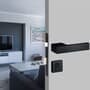 Fechadura Conceito Duda Externa 55mm Preto Texturizado Lockwell