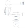 Fechadura Externa Aço Inox Mi620 St2 R232 55mm Roseta Escovada Smile Inoxvita Papaiz