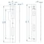 Fechadura Externa Aço Inox Mi620 St2 R232 55mm Roseta Escovada Smile Inoxvita Papaiz