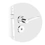 Fechadura Banheiro Horus Reta Roseta Redonda Ros22 Cromado 40mm (40x53) Soprano