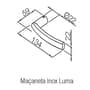 Fechadura Luma Interna 582-55pi Ixe Rr2 Ecoinox 55mm Inox Escovado Pado
