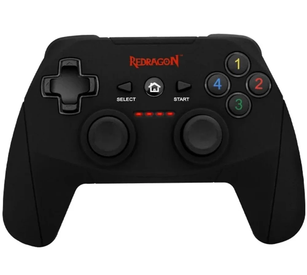 Controle Sem Fio Gamer Joystick Redragon Harrom G808 Cor Preto Controle Sem Fio Gamer Joystick Redragon Harrom G808 Cor Preto