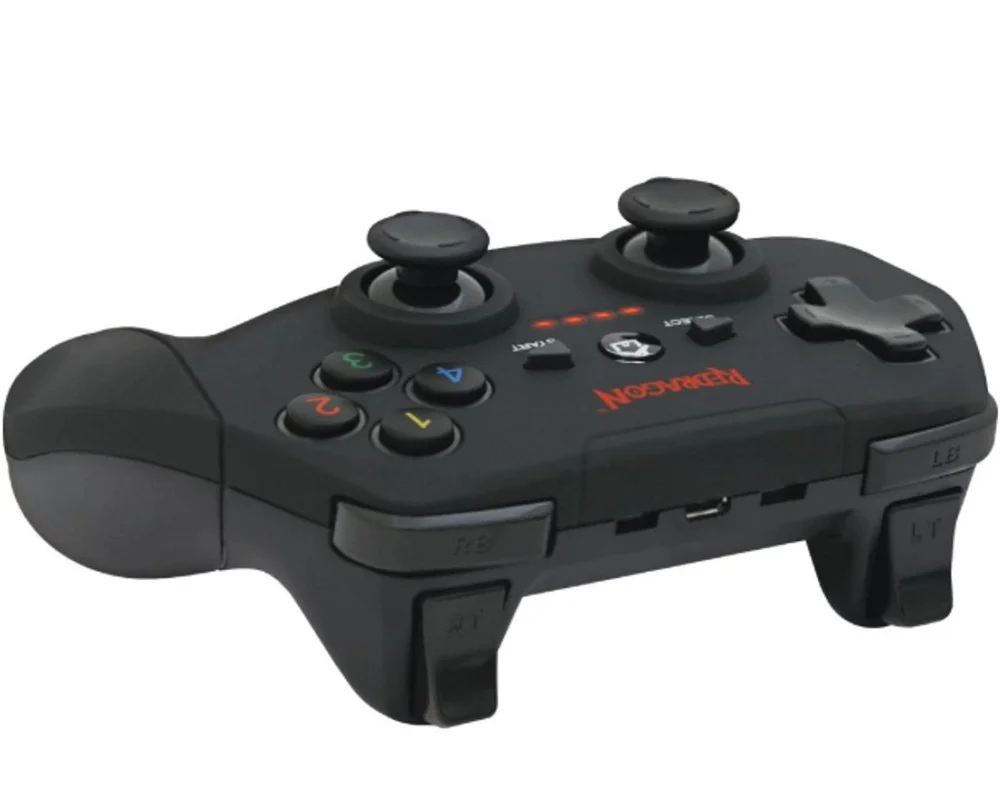 Controle Sem Fio Gamer Joystick Redragon Harrom G808 Cor Preto Controle Sem Fio Gamer Joystick Redragon Harrom G808 Cor Preto