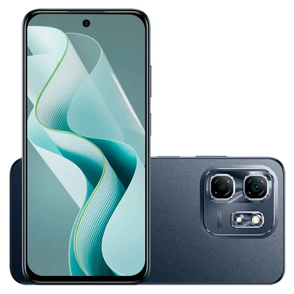 Smartphone Infinix Hot 50i 4gb Ram 256gb 4g Câmera Dupla 48mp+ Selfie 8mp Nfc 5000mah 6,7” 120hz - Preto Obsidiana