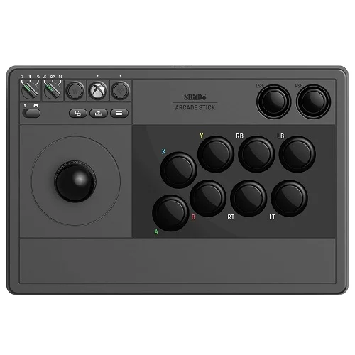 Controle 8bitdo Arcade Stick - 2.4ghz, Bluetooth, Usb-c - Para XBOX PC - Joystick E Gamepad - Preto