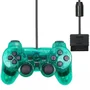 Controle Compatível Com Ps2 Doubleshock 2 Transparente A052 Cor:verde