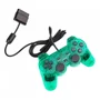 Controle Compatível Com Ps2 Doubleshock 2 Transparente A052 Cor:verde