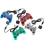 Controle Compatível Com Ps2 Doubleshock 2 Transparente A052 Cor:verde