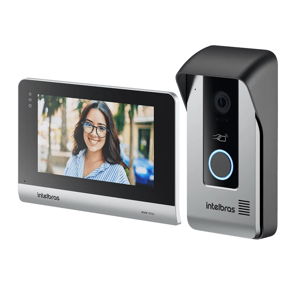 Video Porteiro Residencial Ip Wi-fi Mvw 7070+