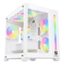 Gabinete Gamer New Hero Majesty, RGB, Mid Tower, Vidro Temperado, Sem Fonte, Sem Fan, Branco
