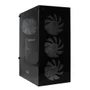Gabinete De Computador Gamer, Mid Tower, 4 Ventoinhas Fans, Slots De Expansão PCi-e, Painel Lateral Transparente, Novo