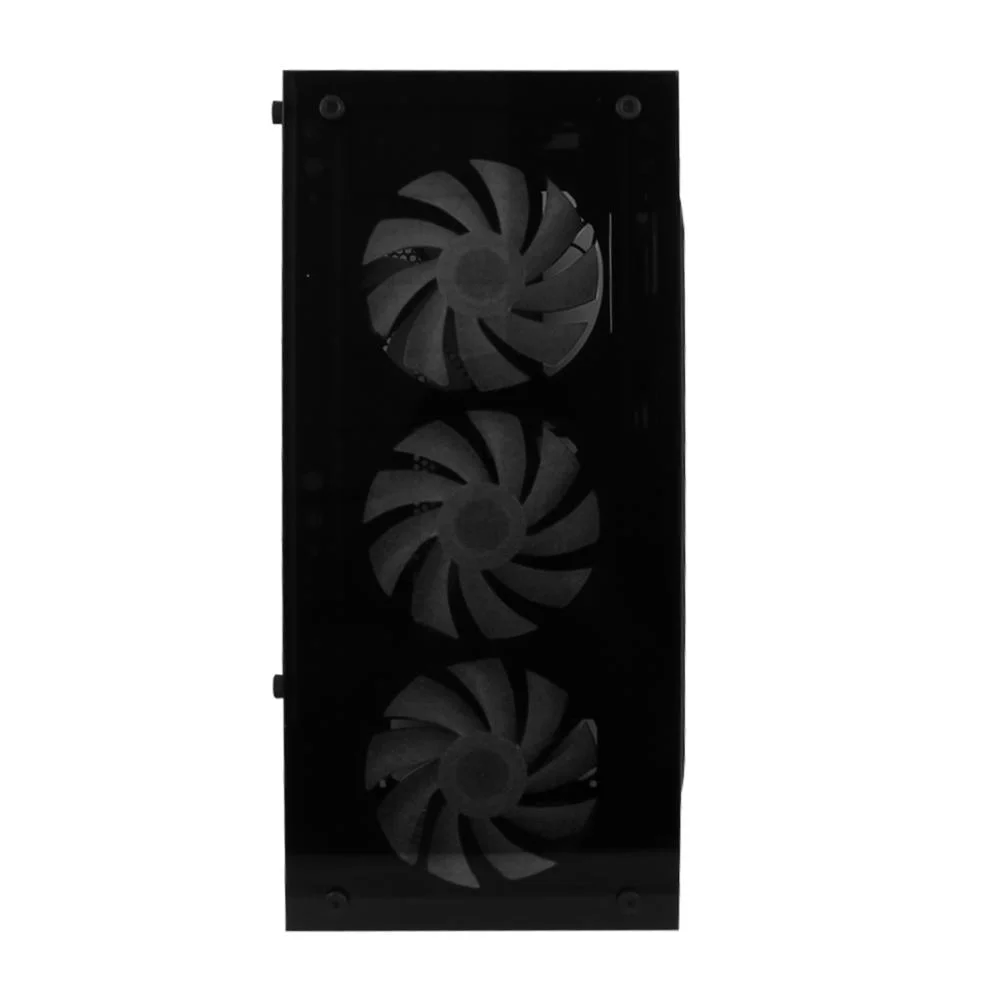 Gabinete De Computador Gamer, Mid Tower, 4 Ventoinhas Fans, Slots De Expansão PCi-e, Painel Lateral Transparente, Novo