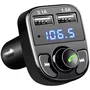 Carregador Usb Veicular Mp3 Transmissor Fm Sem Fio Bluetooth - Preto