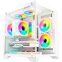 Gabinete Gamer Aquário K-mex Cg-w830 Micro Branco Sem Fonte