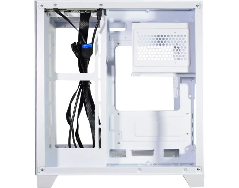 Gabinete Gamer Aquário K-mex Cg-w830 Micro Branco Sem Fonte