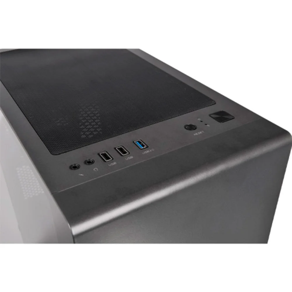 Gabinete Gamer Thermaltake, Micro Atx, Lateral Vidro, Preto - S100tg
