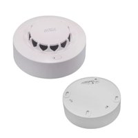 Kit 20 Detector De Fumaça De Incêndios Sem Fio Alarme Sensor De Temperatura Maquina De Fumaça - Branco