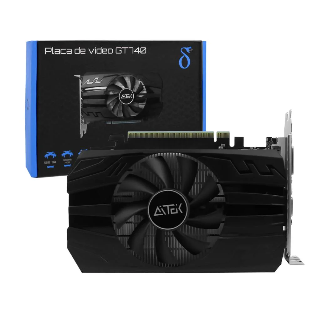 Placa De Vídeo Gamer Gt740, GDDR5 4gb, Clock 993mhz, PCi-e 3.0x16, 128bits, HDMI Dvi Vga, Alto Desempenho Placa De Vídeo Gamer Gt740, GDDR5 4gb, Clock 993mhz, PCi-e 3.0x16, 128bits, HDMI Dvi Vga, Alto Desempenho
