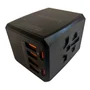 Adaptador Portátil Tomada Universal Viagem 4 Usb-a 2 Usb-c - Preto
