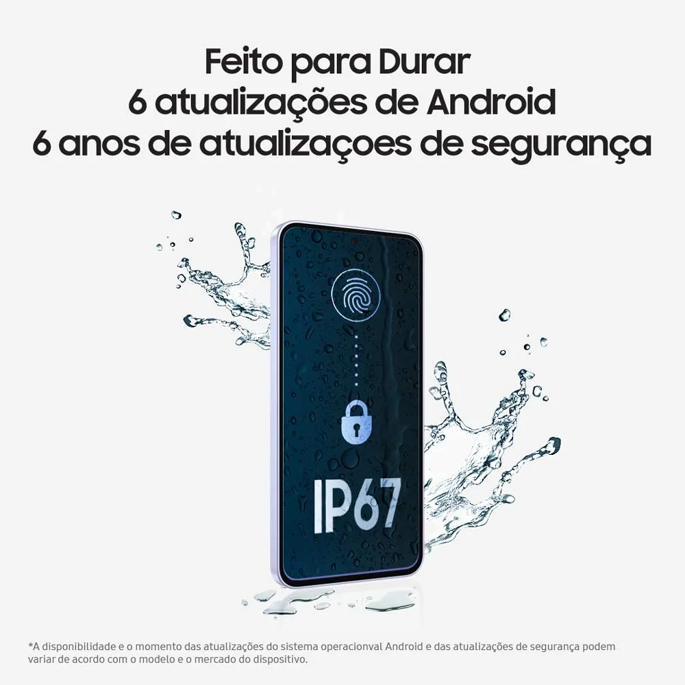 Celular Samsung Galaxy A56 5g 256gb, 8GB Ram, Câmera 50mp, Ip67, Super AmoLED 6.7”, Recursos Ai - Preto