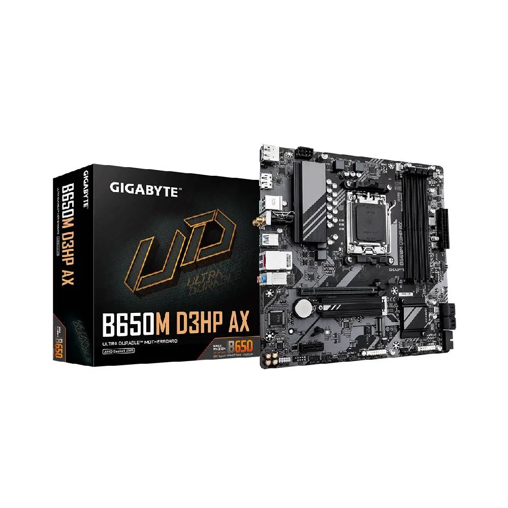 Placa Mãe Gigabyte B650m D3hp Ax Wi-fi Am5 4xDDR5 Chipset Amd B650 Matx Placa Mãe Gigabyte B650m D3hp Ax Wi-fi Am5 4xDDR5 Chipset Amd B650 Matx