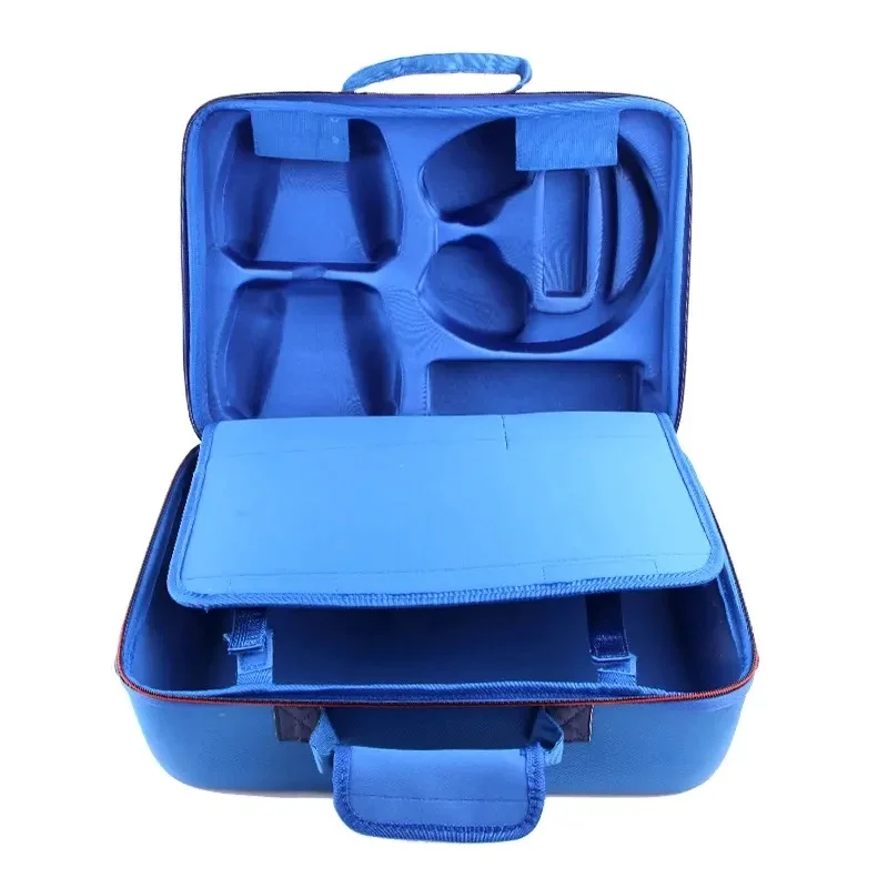 Bolsa Premium Mochila Transporte Para Playstation 5 Fat Digital Ultra E Acessórios Azul