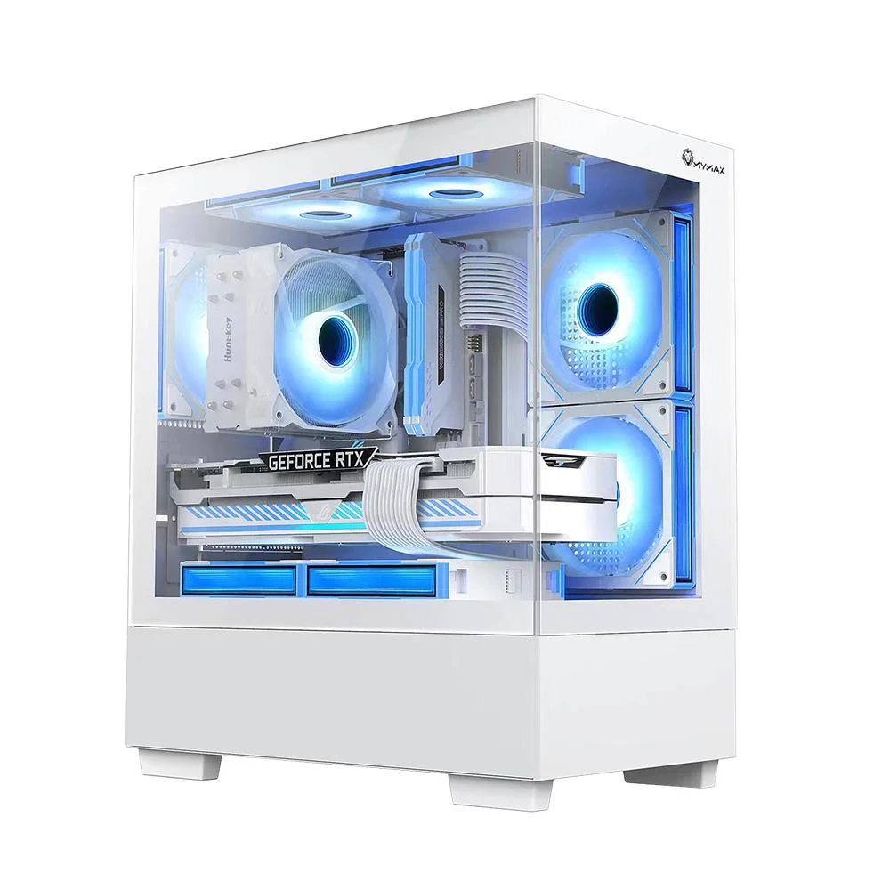 Gabinete Gamer Kyrios Micro Atx 3 Fans Rbg Branco Mymax Gabinete Gamer Kyrios Micro Atx 3 Fans Rbg Branco Mymax