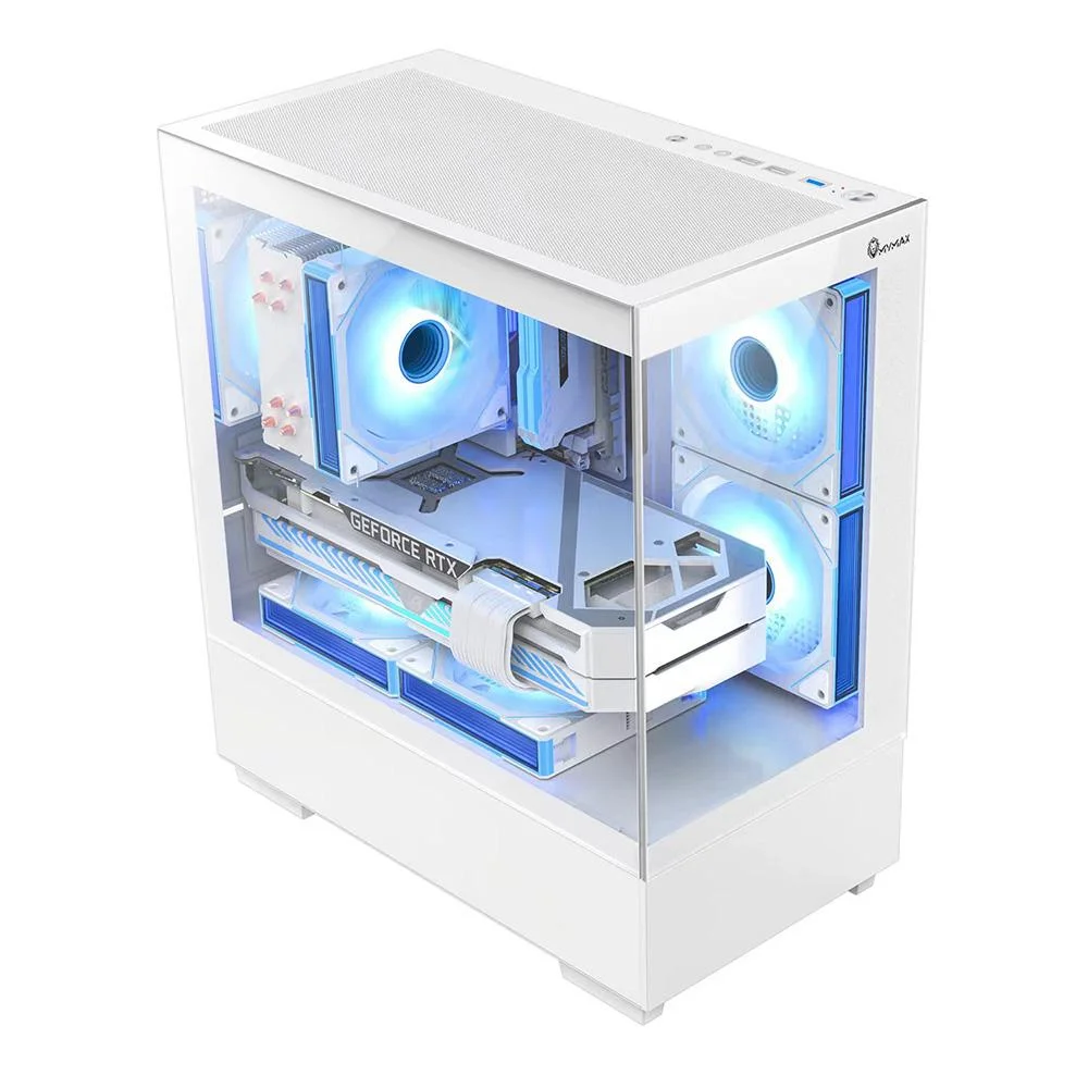 Gabinete Gamer Kyrios Micro Atx 3 Fans Rbg Branco Mymax Gabinete Gamer Kyrios Micro Atx 3 Fans Rbg Branco Mymax