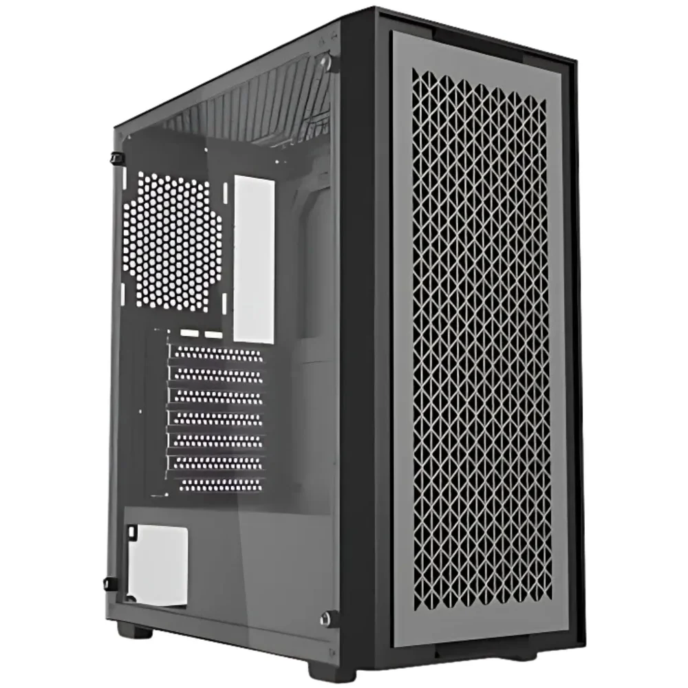 Gabinete Gamer Bluecase X-frame Mid-tower Lateral De Vidro Com 3 Fans RGB De 120mm Frontal Removível, Bg-050 - Preto Gabinete Gamer Bluecase X-frame Mid-tower Lateral De Vidro Com 3 Fans RGB De 120mm Frontal Removível, Bg-050 - Preto